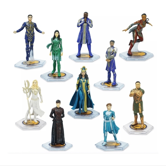 : Marvel Eternals Deluxe Figurine Toy Set Of 10 Characters - Picture 2 of 8